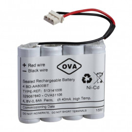 Batterie NICD pour BAES Schneider - 4.8V - 1.7 Ah