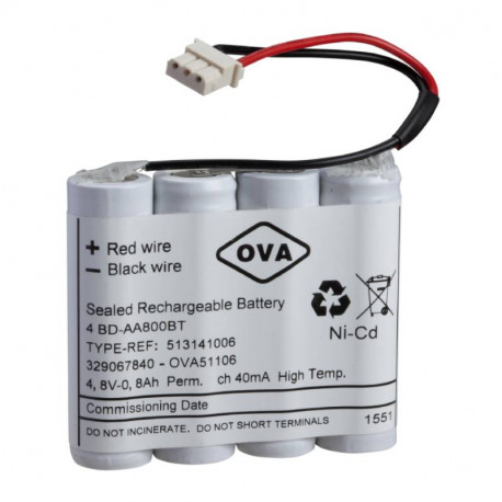 Batterie NICD pour BAES Schneider Electric - 4.8V - 1.7 Ah