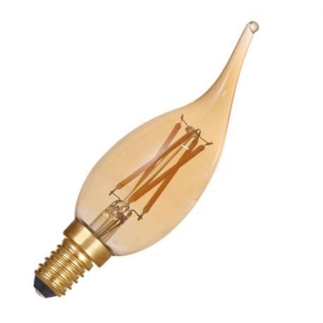 Ampoule flamme coup de vent LED C35 Aric - E14 - 4W - 2500°K - 320lm - Dimmable - Ambrée