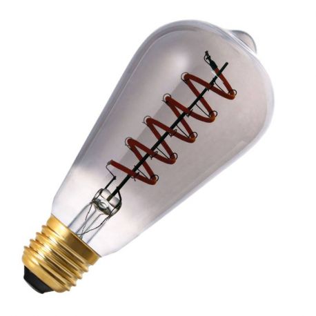 Ampoule fumée à filament Edison ST64 Aric - E27 - 4W - 1700°K - 40lm - Dimmable