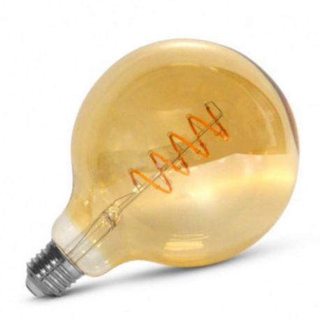 Ampoule LED à filament COB - E27 G125 - 4W - 2700°K - Non dimmable