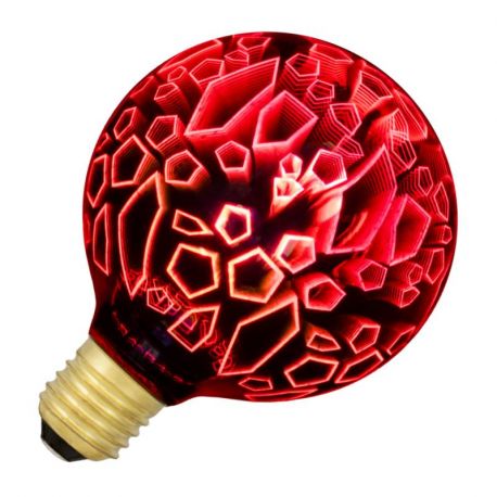 Ampoule LED Magic 3D - 4.5W - 40lm - Rouge - Non dimmable
