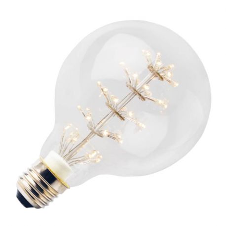 Ampoule LED à filament Deco DIP Globe E27 - 2W - 2100K - 230lm - Clair - Non dimmable