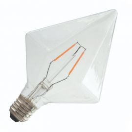Ampoule LED à filament Pyramid E27 - 2W - 2200K - 150lm - Clair - Dimmable