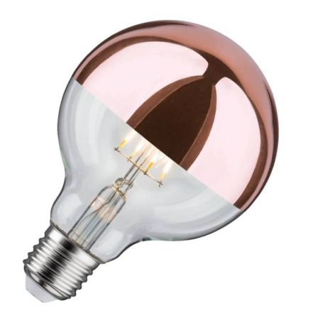 Ampoule Globe LED Modern Classic Edition Paulmann - Calotte réflectrice cuivre - 6.5W - 2700K - Ø95mm - Dimmable