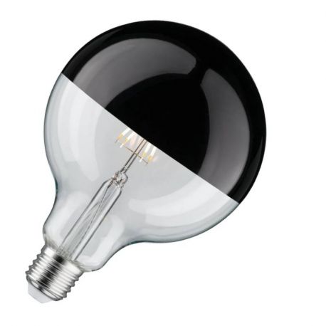 Ampoule Modern Classic Edition Globe LED Paulmann - Calotte réflectrice noire - 6.5W - 2700K