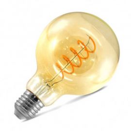 Ampoule LED à filament COB globe - E27 - 4W - 2700K - 160lm - Non dimmable