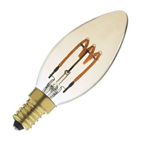 Ampoule LED AMBER Flamme - E14- 2.5W - 2200°K - 75lm - Dimmable