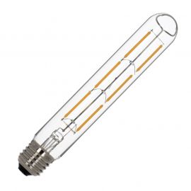 Ampoule LED à filament Tube T30 E27 - 5W - 2200K - 550lm - H 185 mm - Clair - Dimmable