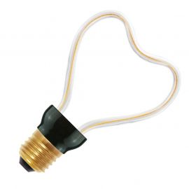 Ampoule LED à filament Spiraled Silhouette Heart E27 - 8W - 2200K - 380lm - Dimmable
