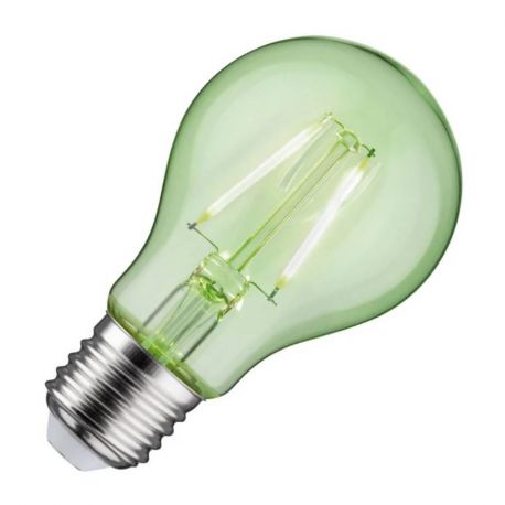 Ampoule LED Spécial - Bulbe - Verre clair - E27 - 1W -  Vert
