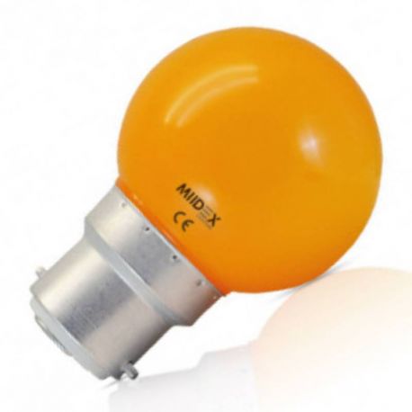 Ampoule LED B22 - 1W - Orange