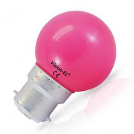 Ampoule LED B22 - 1W - Rose