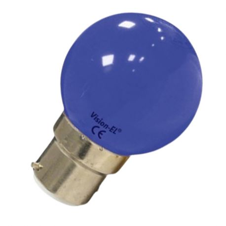Ampoule LED B22 - Bulb - 1W - Bleu