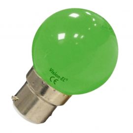 Ampoule LED LED B22 - 1W - Vert - Non dimmable
