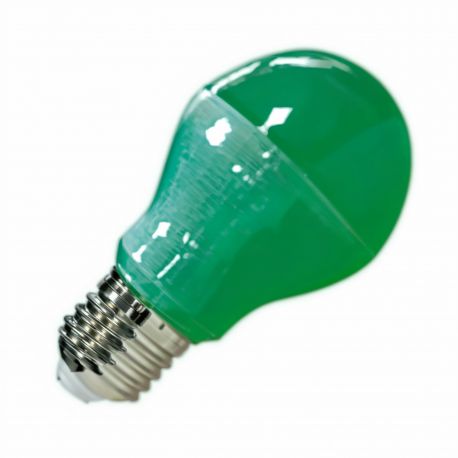 Ampoule LED E27 9W - Vert - Non dimmable - Blister