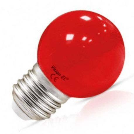 Ampoule LED E27 - 1W - Rouge