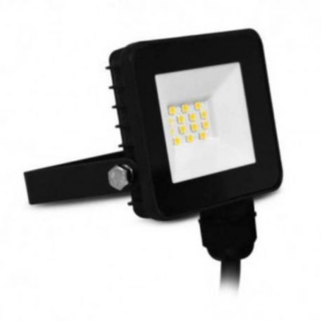 Projecteur LED Lumos Slim Miidex - 10W - 3000K - IP65 - Noir