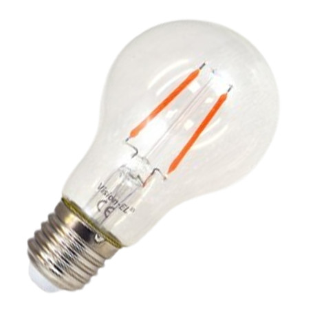 Ampoule LED Filament E27 - 2W - Rouge - Non dimmable