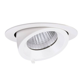 Downlight basse luminance RANDY 2 Aric - Basculant - 25W - 3000K - Blanc - Avec ampoule