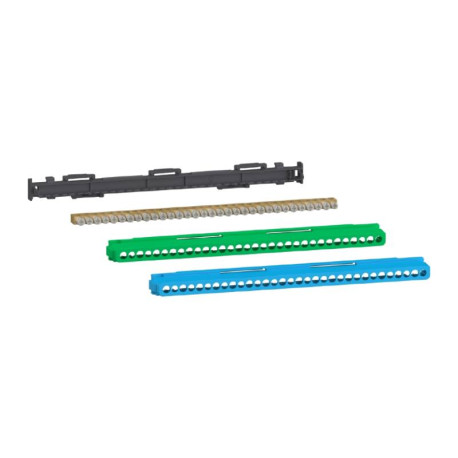 Bornier à vis 32 trous 16x16² - 16x10² et couvercles terre/neutre Linergy Schneider Electric