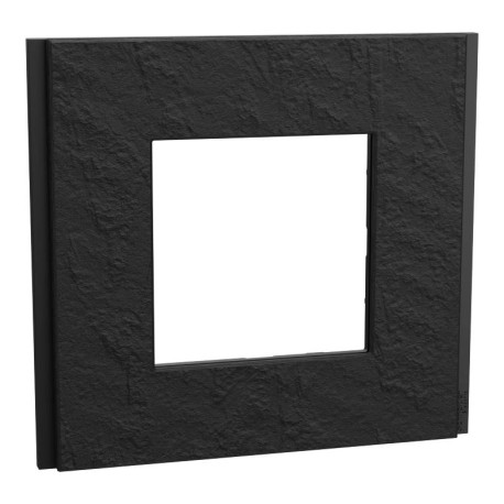 Plaque Unica Deco Signature Schneider Electric - Gris ardoise - 1 poste