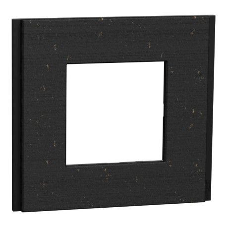 Plaque Unica Deco Signature Schneider Electric - Noir nuancé - 1 poste