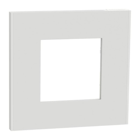 Plaque Unica Deco Schneider - 1 poste - Blanc
