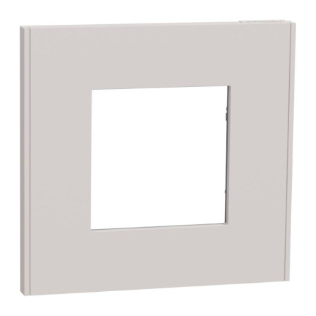Plaque Unica Deco Schneider Electric - 1 poste - Gris clair