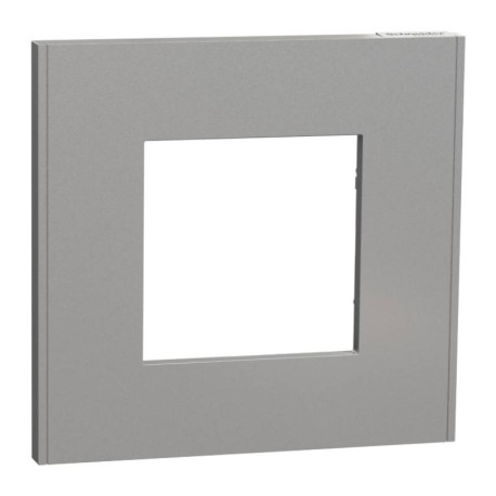 Plaque Unica Deco Schneider Electric - 1 poste - Aluminium