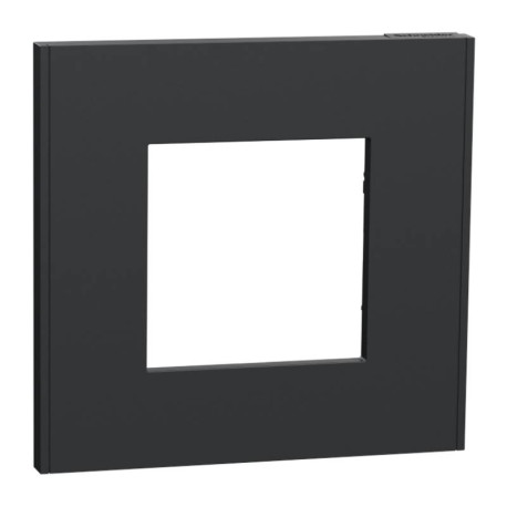 Plaque Unica Deco Schneider Electric - 1 poste - Anthracite