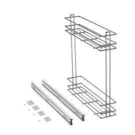 Porte-bouteilles extractible Supramax Emuca - Pour module 150mm - Acier chromé