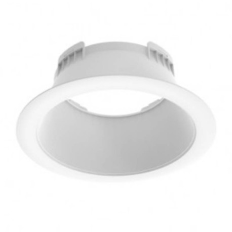 Collerette basse luminance pour Downlight Cynius Miidex - Ø146 mm - Blanc