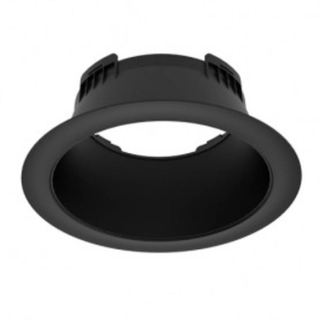 Collerette basse luminance pour Downlight Cynius Miidex - Ø146 mm - Noir