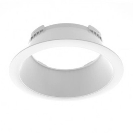 Collerette basse luminance pour Downlight Cynius Miidex - Ø176 mm - Blanc