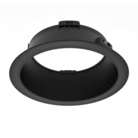Collerette basse luminance pour Downlight Cynius Miidex - Ø176 mm - Noir