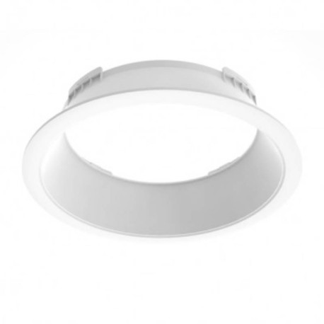 Collerette basse luminance pour Downlight Cynius Miidex - Ø226 mm - Blanc