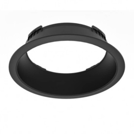 Collerette basse luminance pour Downlight Cynius Miidex - Ø226 mm - Noir