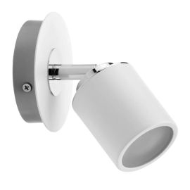 Projecteur 1 source Tube - Blanc/chrome - max. 10W - IP44 - Dimmable - Sans ampoule