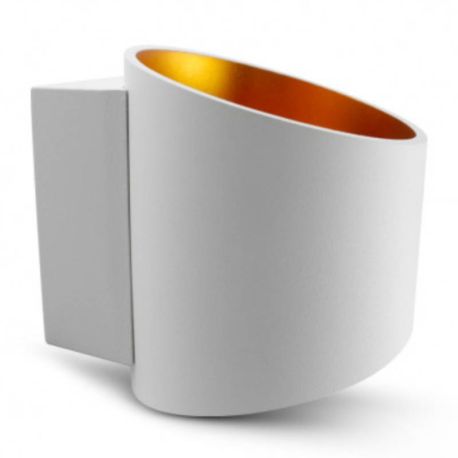 Applique murale LED Up & Down Miidex - Blanc Doré - G9 - 1x5W MAX - Sans ampoule