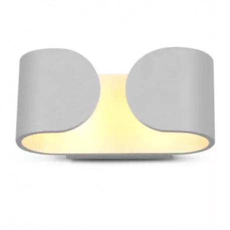 Applique murale LED COB intérieure - Blanc - 6W - 3000°K - IP20 - Non dimmable - Avec ampoule