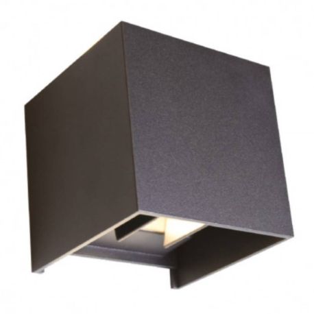 Applique murale LED Noire - 7W - 3000K - IP54 - Non dimmable - Avec ampoule