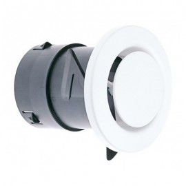 Bouche d'extraction et d'insufflation PB 80 R - Sanitaire - ø80mm - Manchon court