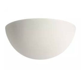 Applique murale en plâtre Domino S7 Aric - 77W max - E27 - Blanc - Sans ampoule