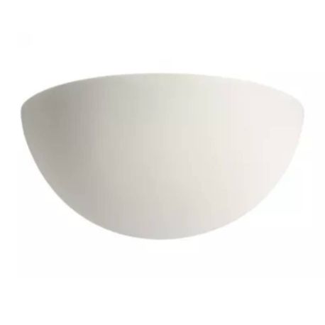 Applique murale en plâtre Domino S7 Aric - 77W max - E27 - Blanc - Sans ampoule