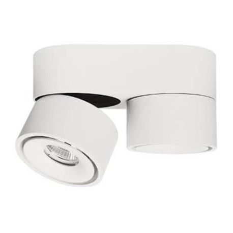 Spot Indigo CLAC 2 MINI - 2X8W - 3000K - Orientable - Dimmable - Blanc mat