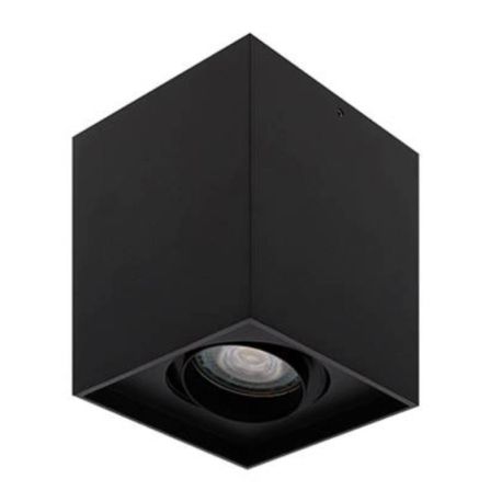 Spot en applique noir ALBA S GU10 Indigo - 13W - IP20 - carré orientable