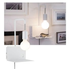 Applique murale avec étagère Calvani - Métal - E27 - 40W - IP20 - Sans ampoule