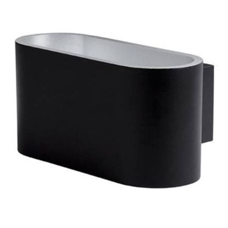 Applique Glam 90 LED U&D - 10W - 3000K - 680Lm - dimmable - Noir/Argent