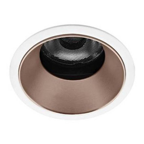 Spot encastré orientable SILK RDX Indigo - 6W - 3000K - Blanc/Or rose - Dimmable